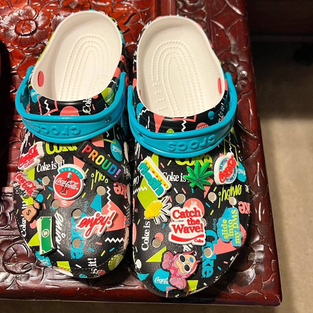 Barley Used Coca Cola Croc’s W/ Widgets